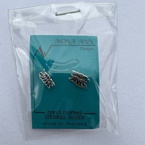 Sterling Silver Tiny Butterfly Stud Earrings